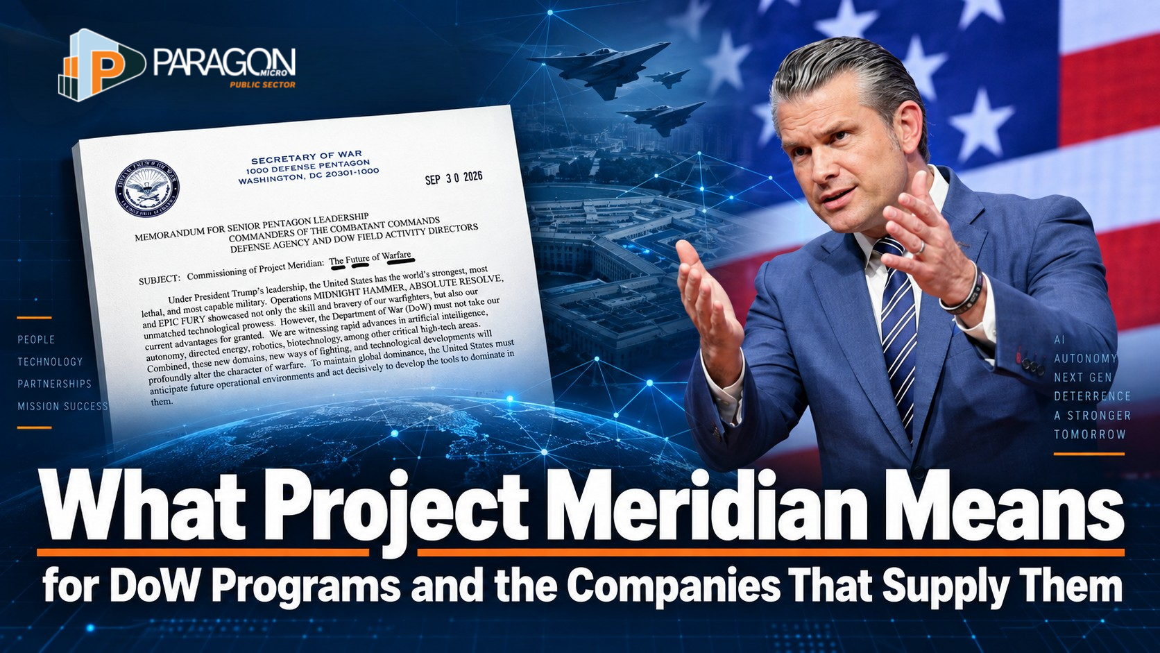 Paragon Micro,What Project Meridian Means For Dow Programs And The Companies That Supply Them,